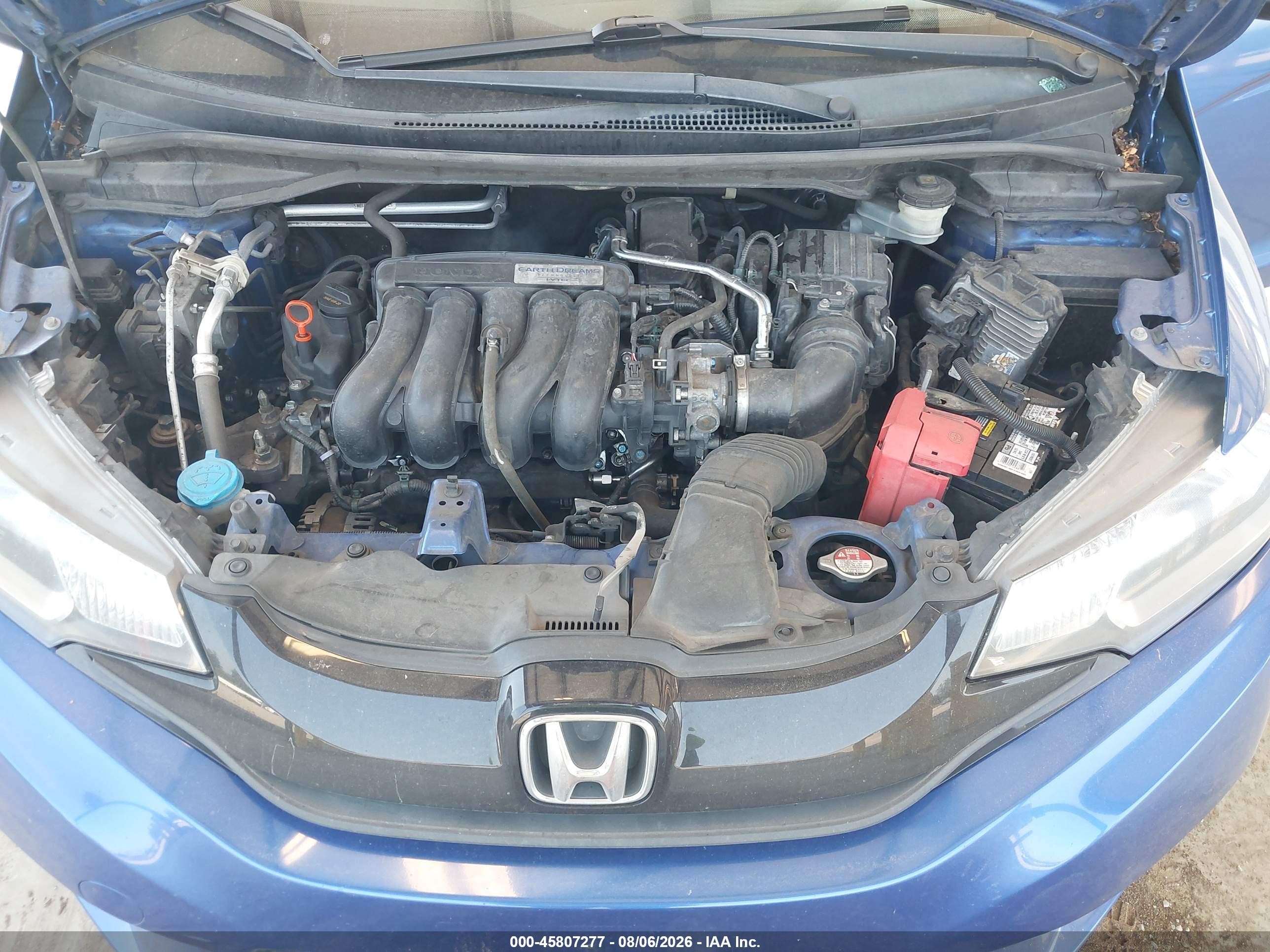 2015 Honda Fit Lx Blue vin: 3HGGK5H50FM779221