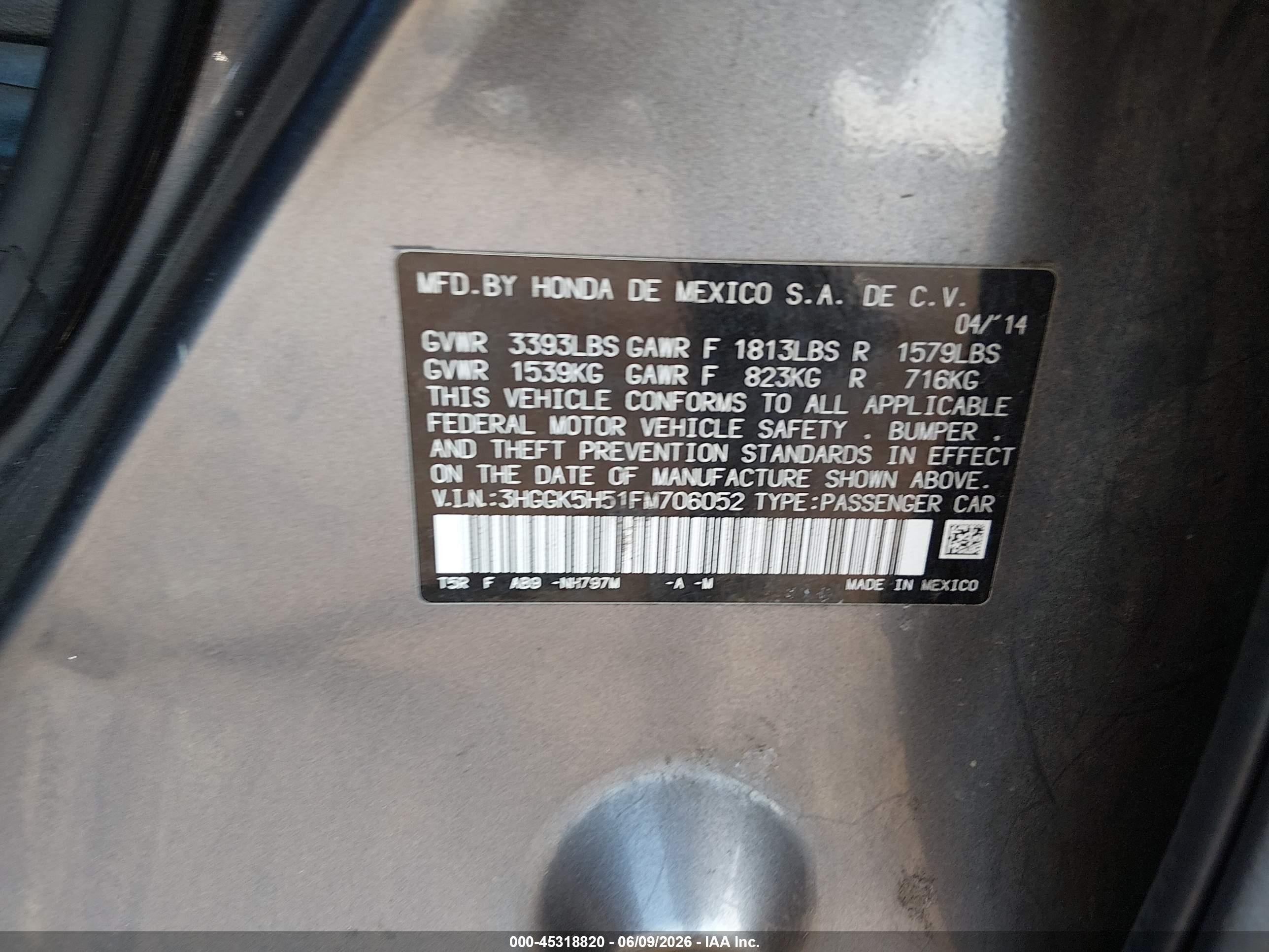2015 Honda Fit Lx Gray vin: 3HGGK5H51FM706052