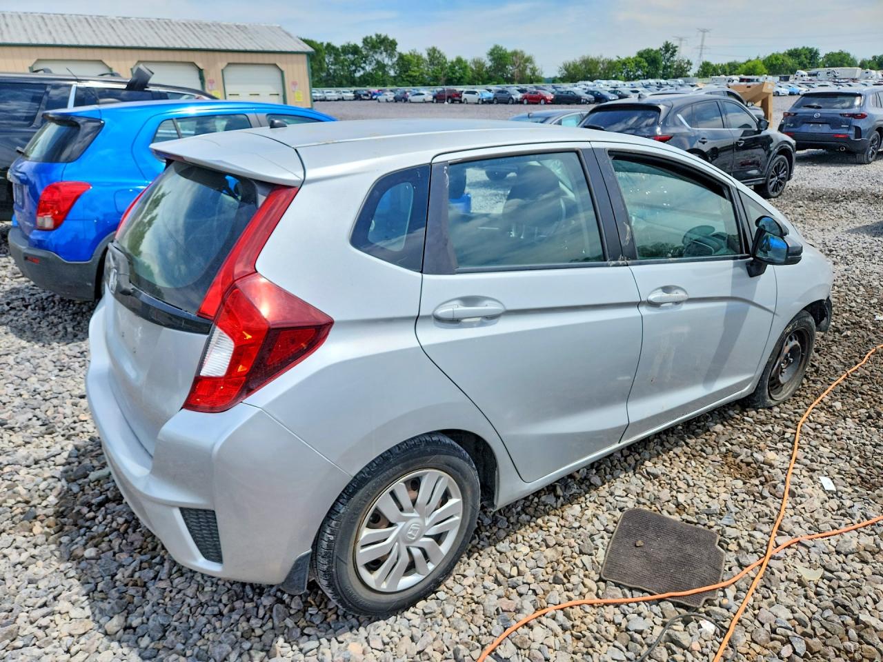 2015 Honda Fit Lx Silver vin: 3HGGK5H51FM717326