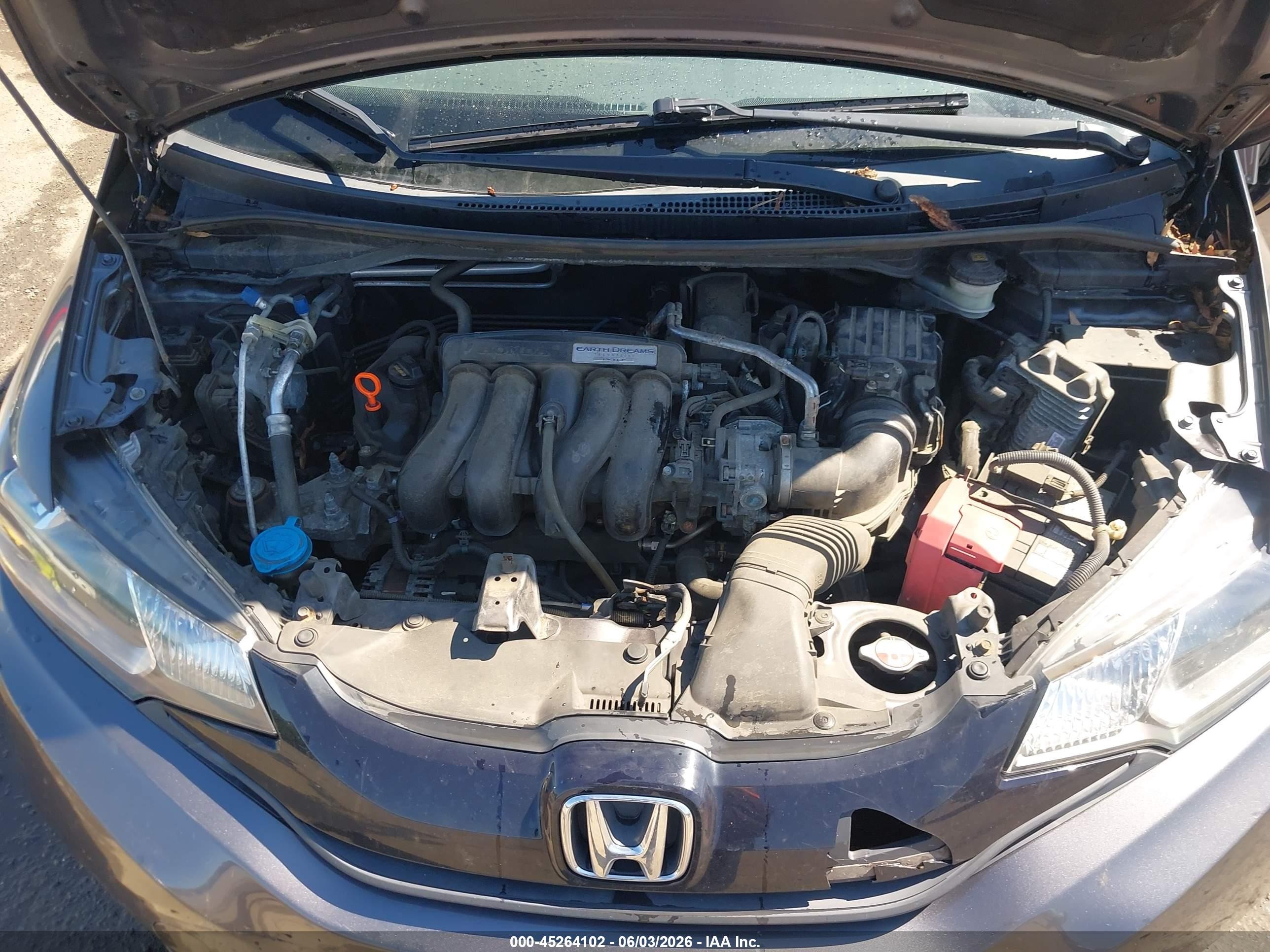 2015 Honda Fit Lx Gray vin: 3HGGK5H51FM733297
