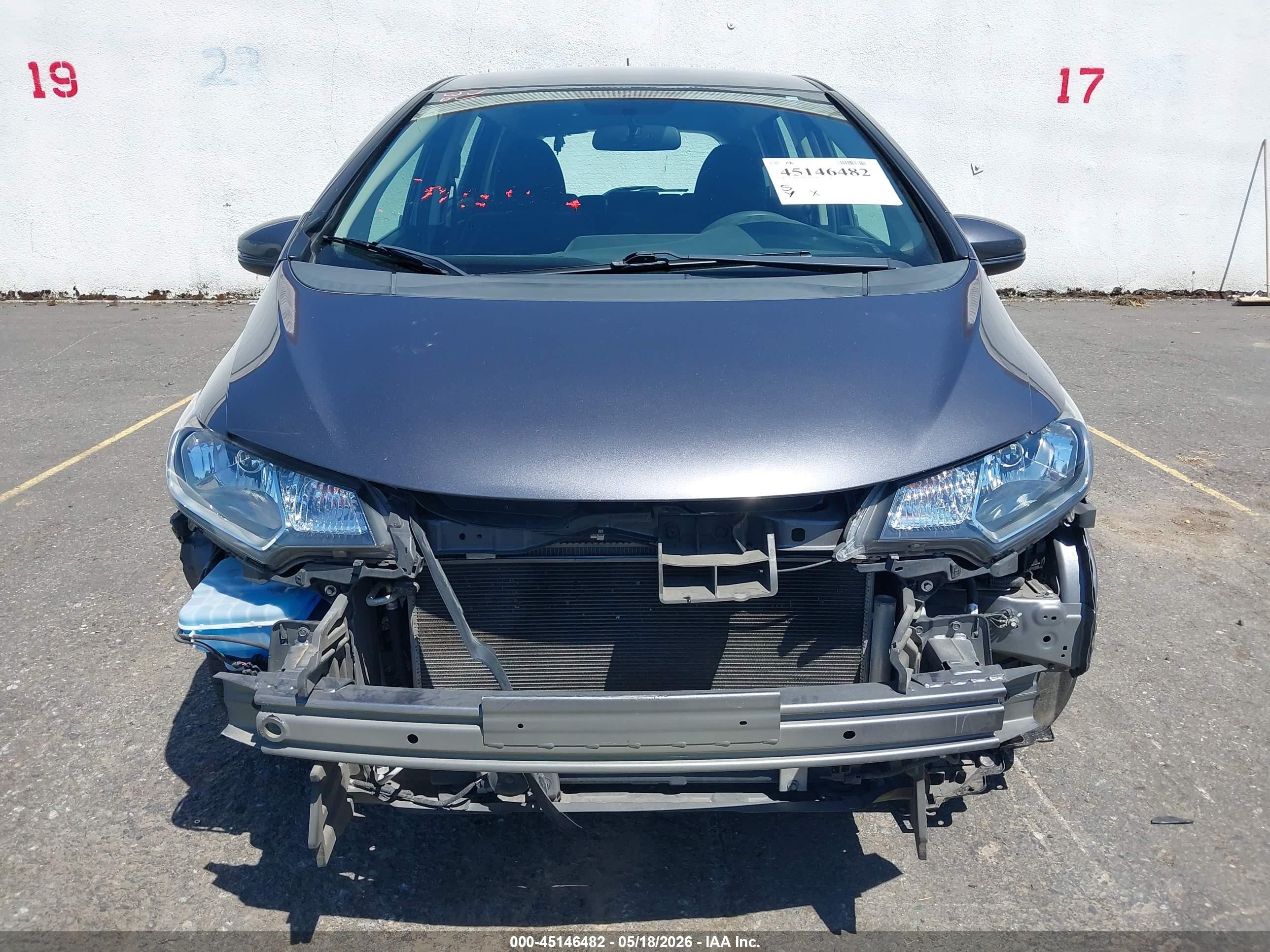 2015 Honda Fit Lx Серый vin: 3HGGK5H51FM740086