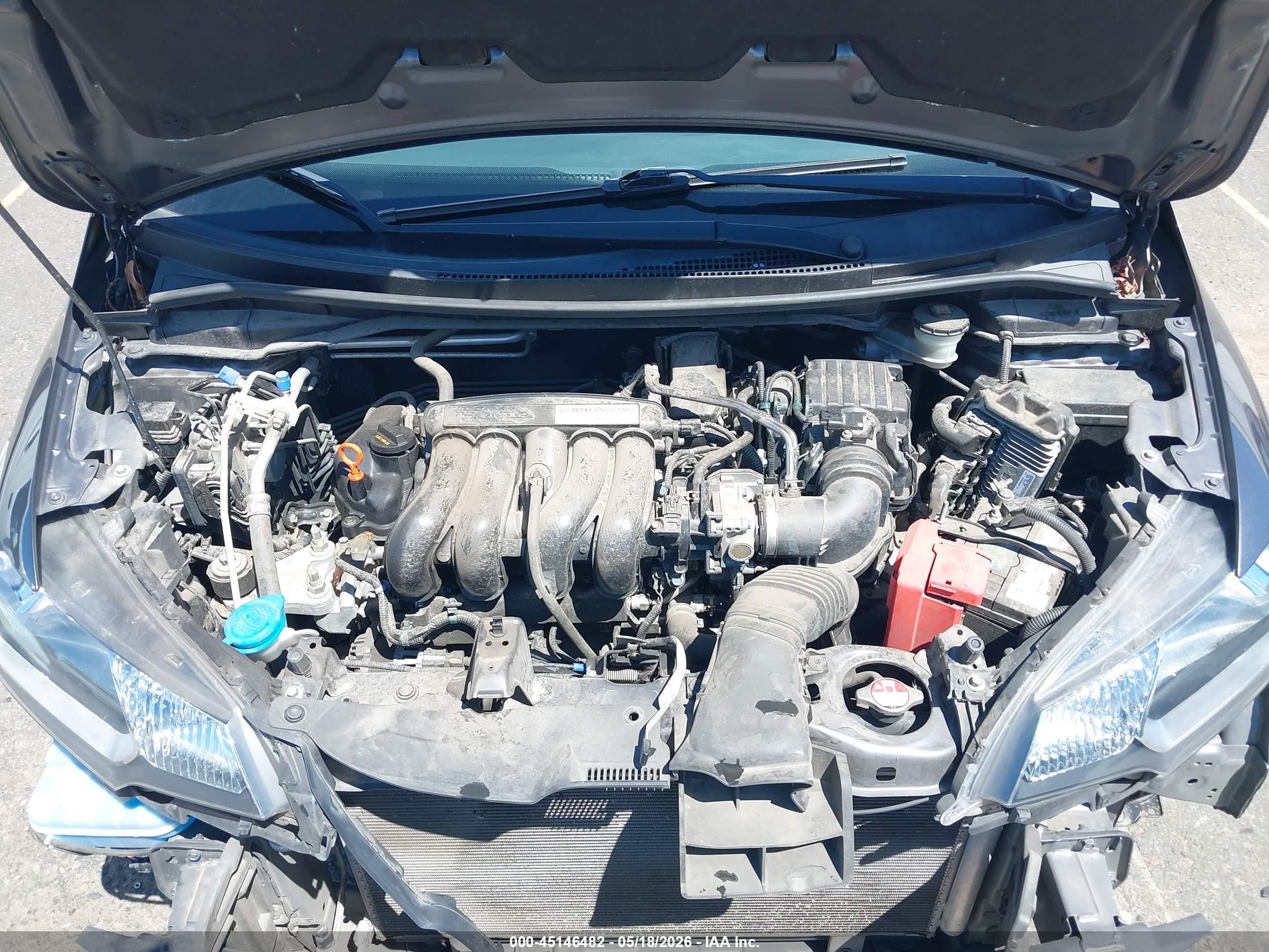 2015 Honda Fit Lx Серый vin: 3HGGK5H51FM740086