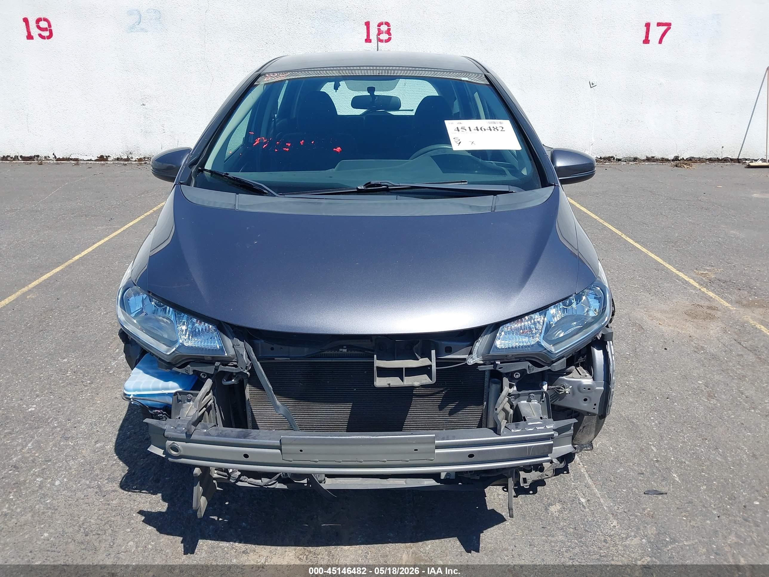 2015 Honda Fit Lx Серый vin: 3HGGK5H51FM740086