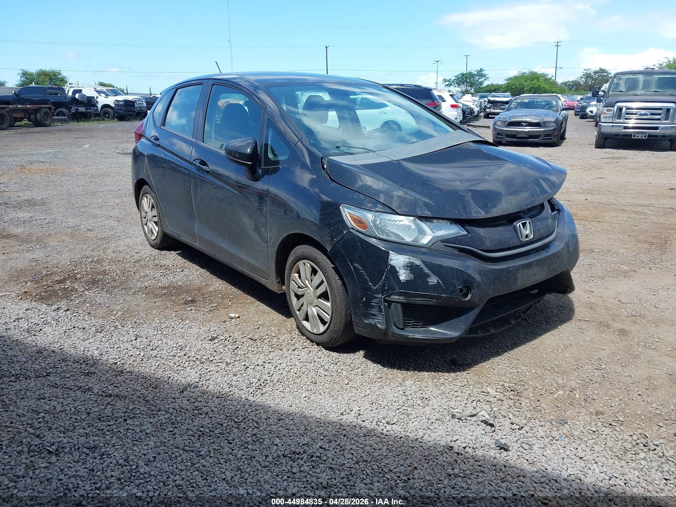 2015 Honda Fit Lx Black vin: 3HGGK5H51FM777929