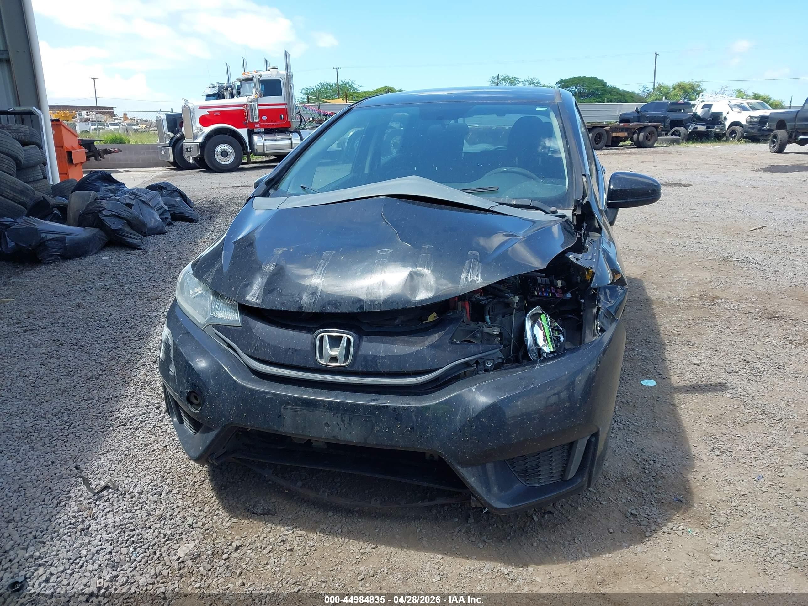 2015 Honda Fit Lx Black vin: 3HGGK5H51FM777929