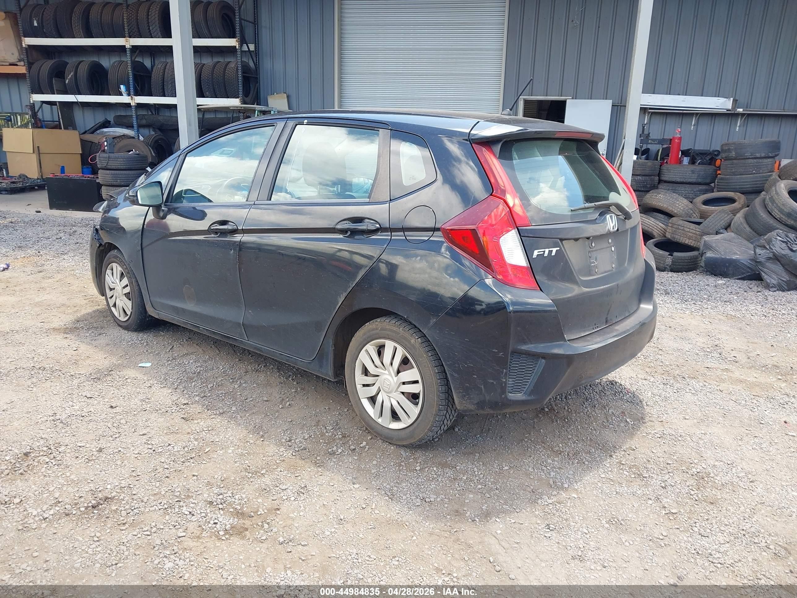 2015 Honda Fit Lx Black vin: 3HGGK5H51FM777929