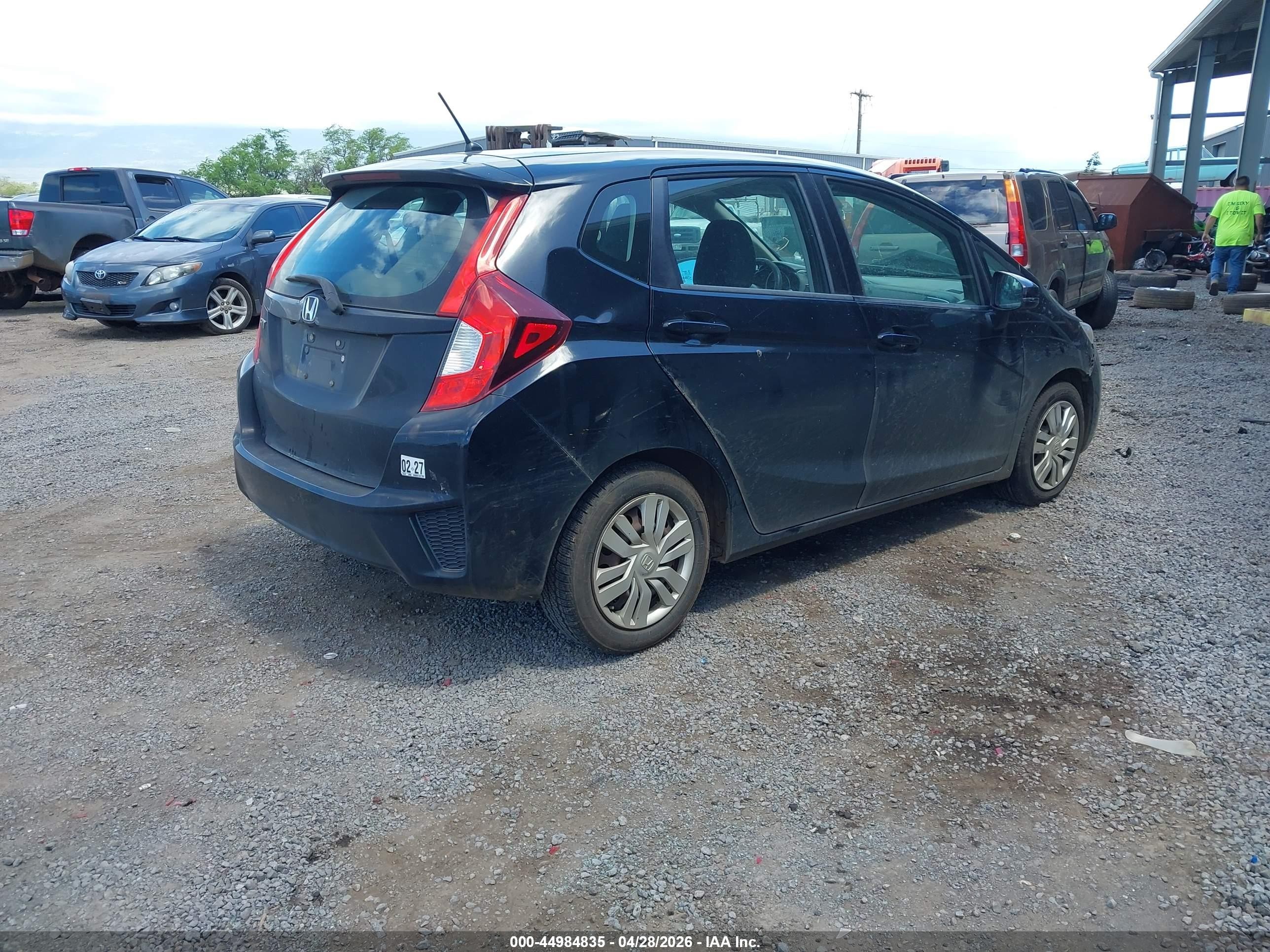 2015 Honda Fit Lx Black vin: 3HGGK5H51FM777929