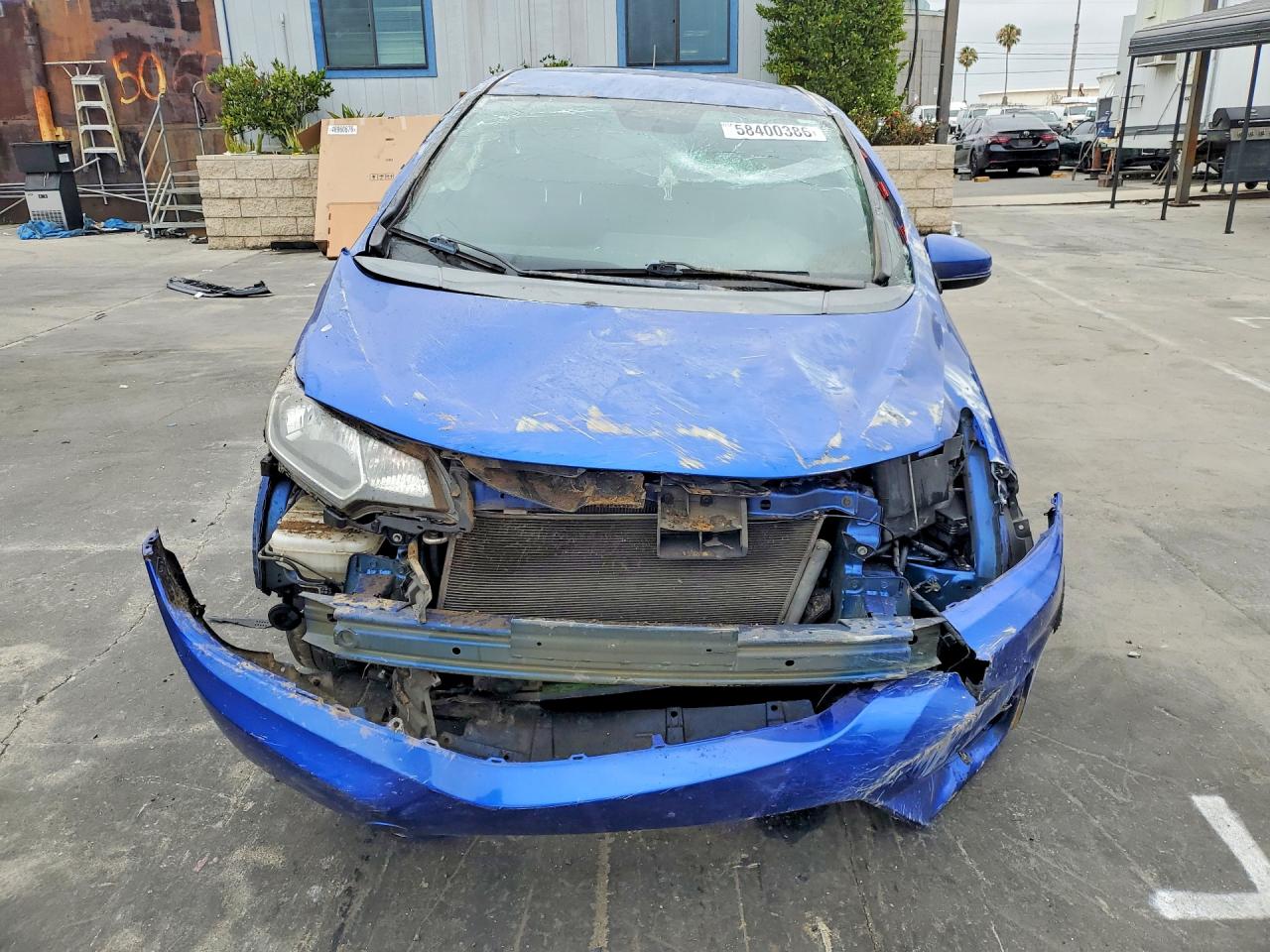 2015 Honda Fit Lx Blue vin: 3HGGK5H51FM778367