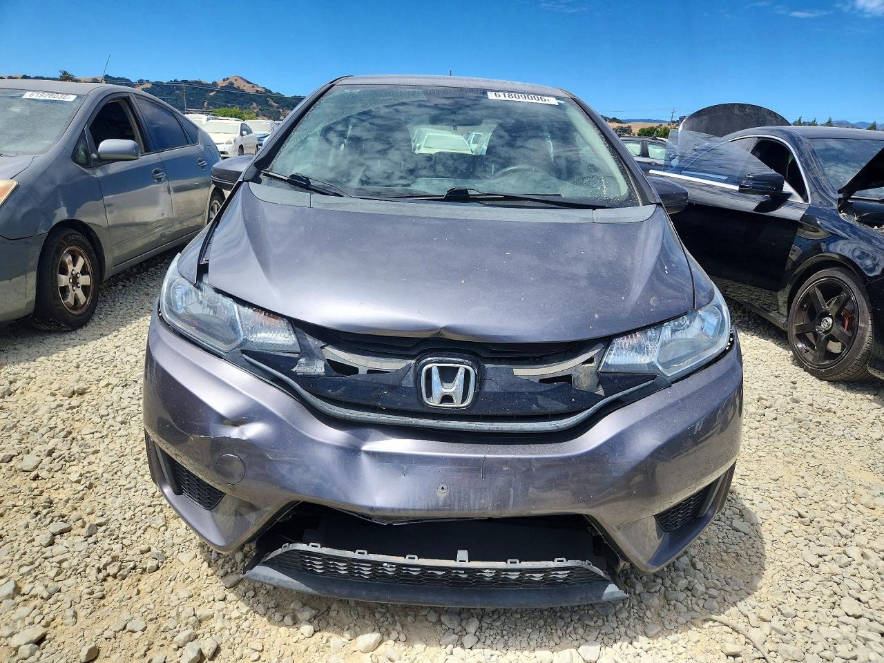 2015 Honda Fit Lx Серый vin: 3HGGK5H51FM784900