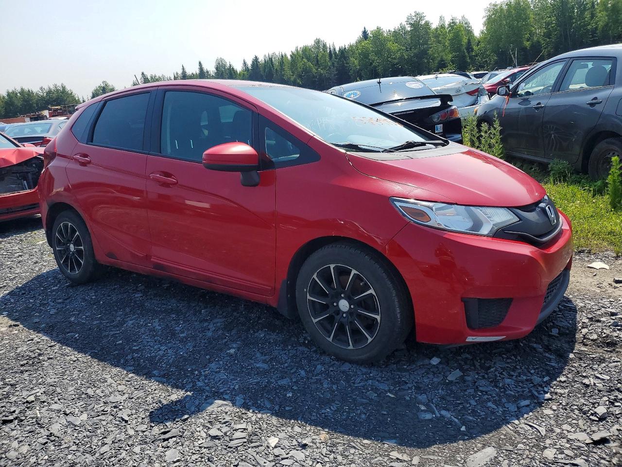 2015 Honda Fit Lx Red vin: 3HGGK5H52FM102123