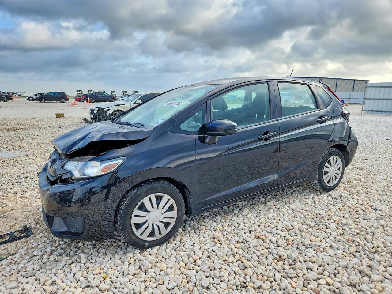 2015 Honda Fit Lx Black vin: 3HGGK5H52FM739223