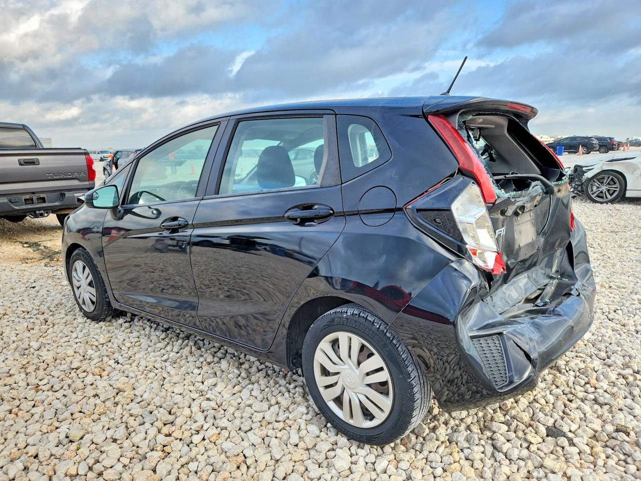 2015 Honda Fit Lx Black vin: 3HGGK5H52FM739223