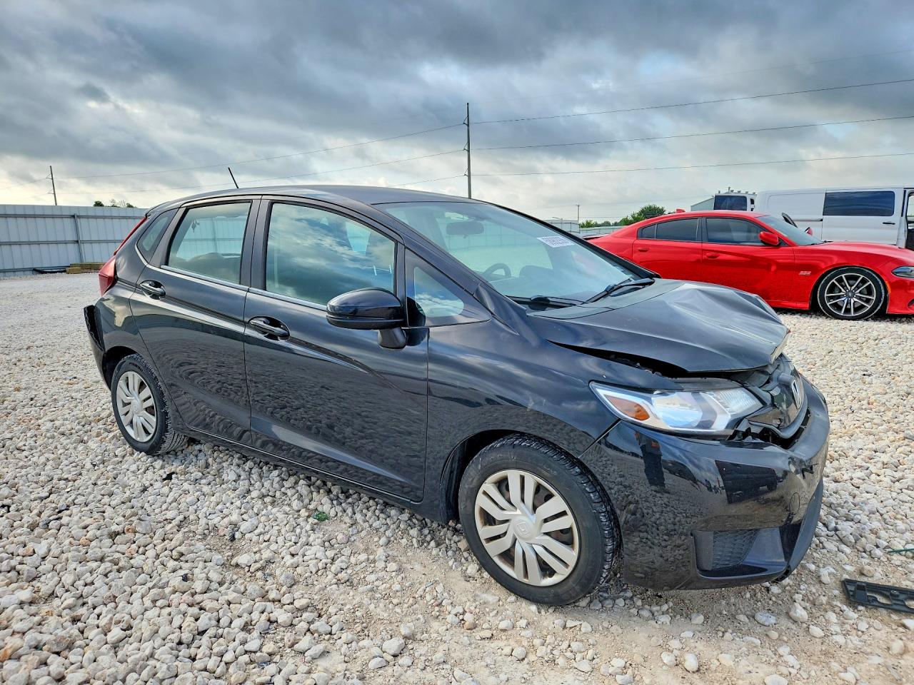 2015 Honda Fit Lx Black vin: 3HGGK5H52FM739223