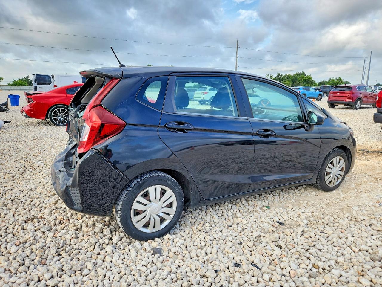 2015 Honda Fit Lx Black vin: 3HGGK5H52FM739223