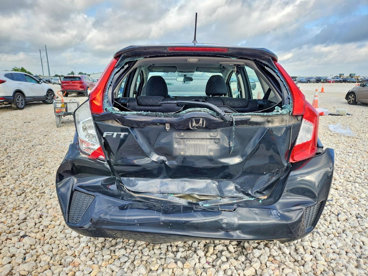 2015 Honda Fit Lx Black vin: 3HGGK5H52FM739223