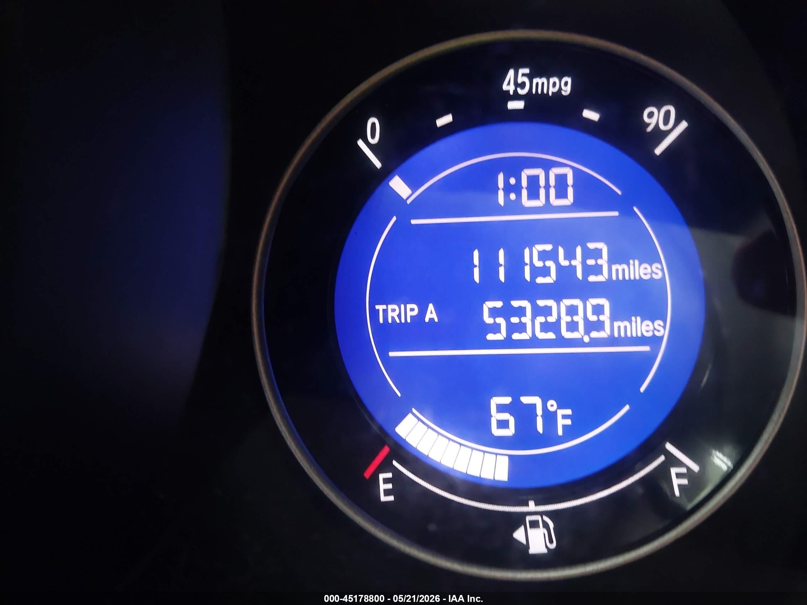 2015 Honda Fit Lx Blue vin: 3HGGK5H52FM758354