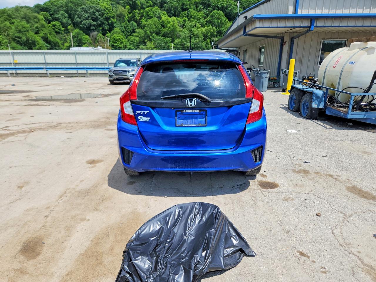 2015 Honda Fit Lx Blue vin: 3HGGK5H52FM758421