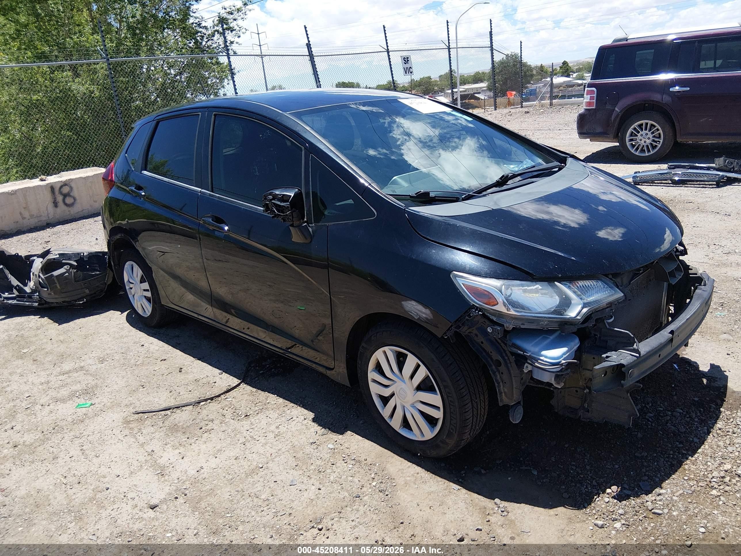 2015 Honda Fit Lx Black vin: 3HGGK5H52FM769029