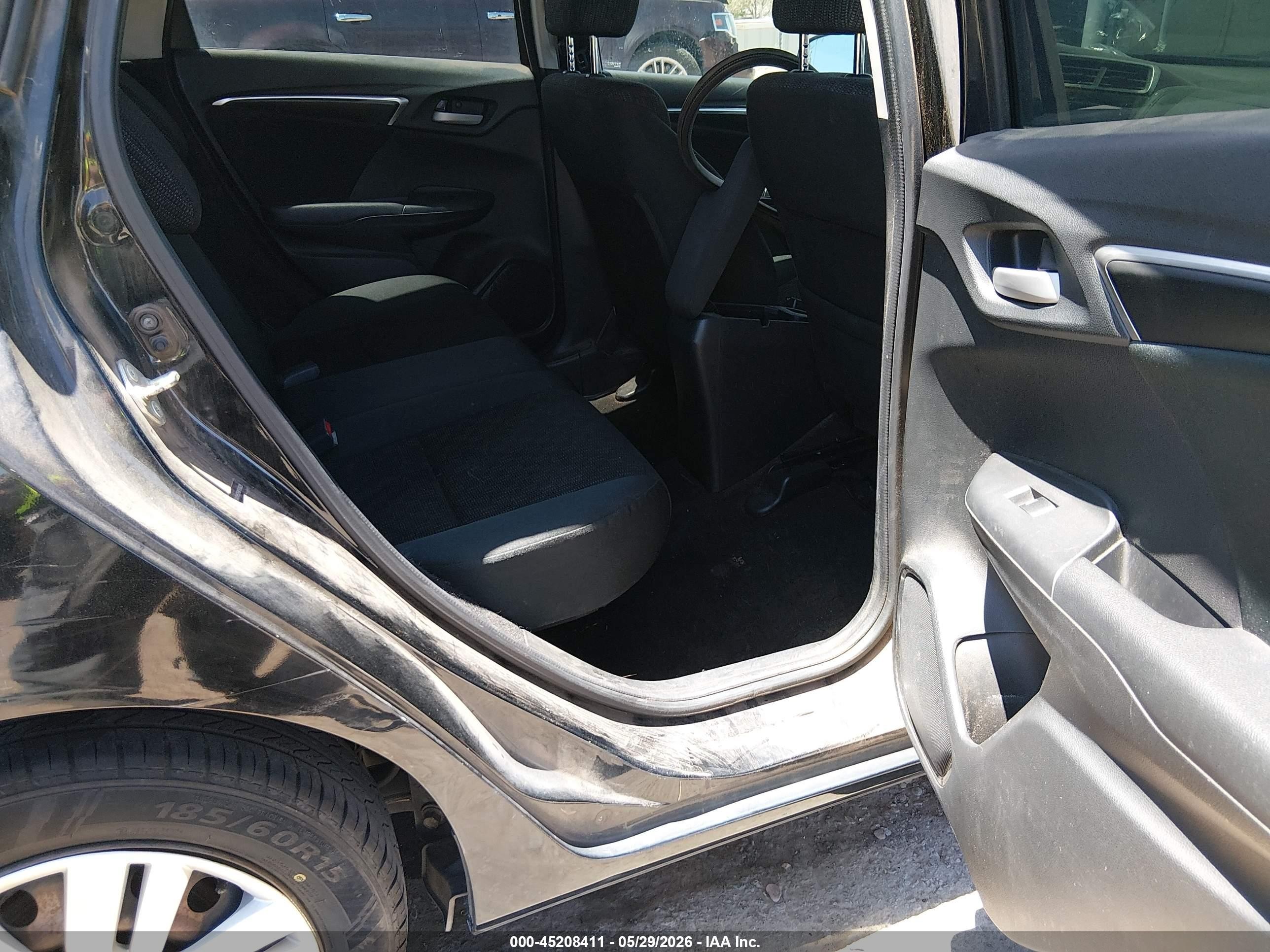 2015 Honda Fit Lx Black vin: 3HGGK5H52FM769029