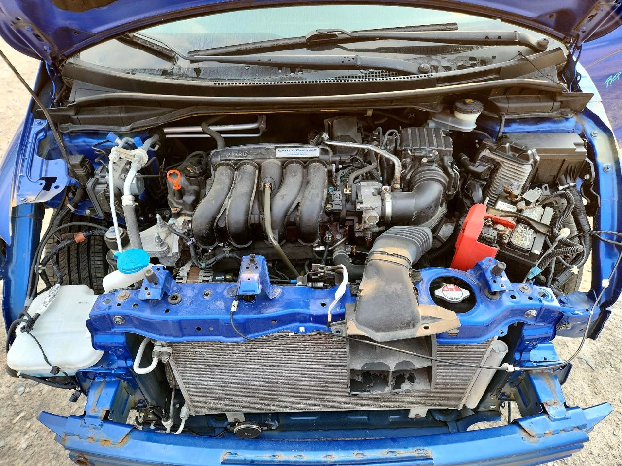 2015 Honda Fit Lx Blue vin: 3HGGK5H52FM786073