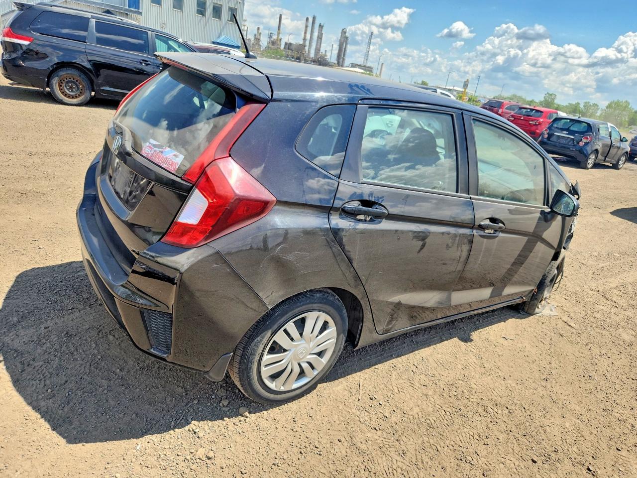 2015 Honda Fit Lx Black vin: 3HGGK5H53FM107797