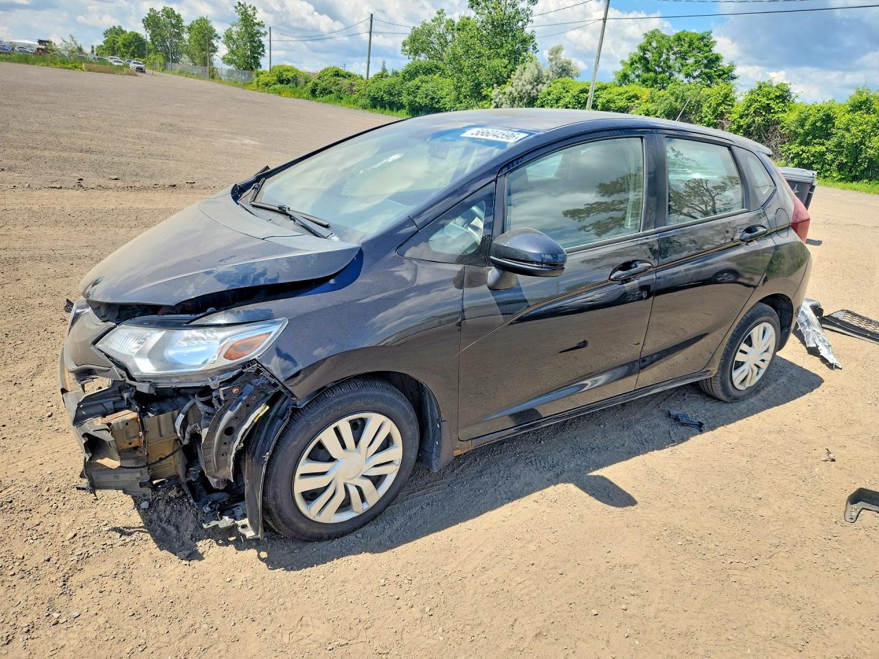 2015 Honda Fit Lx Black vin: 3HGGK5H53FM107797