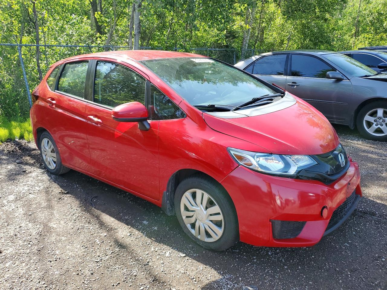 2015 Honda Fit Lx Red vin: 3HGGK5H53FM112126