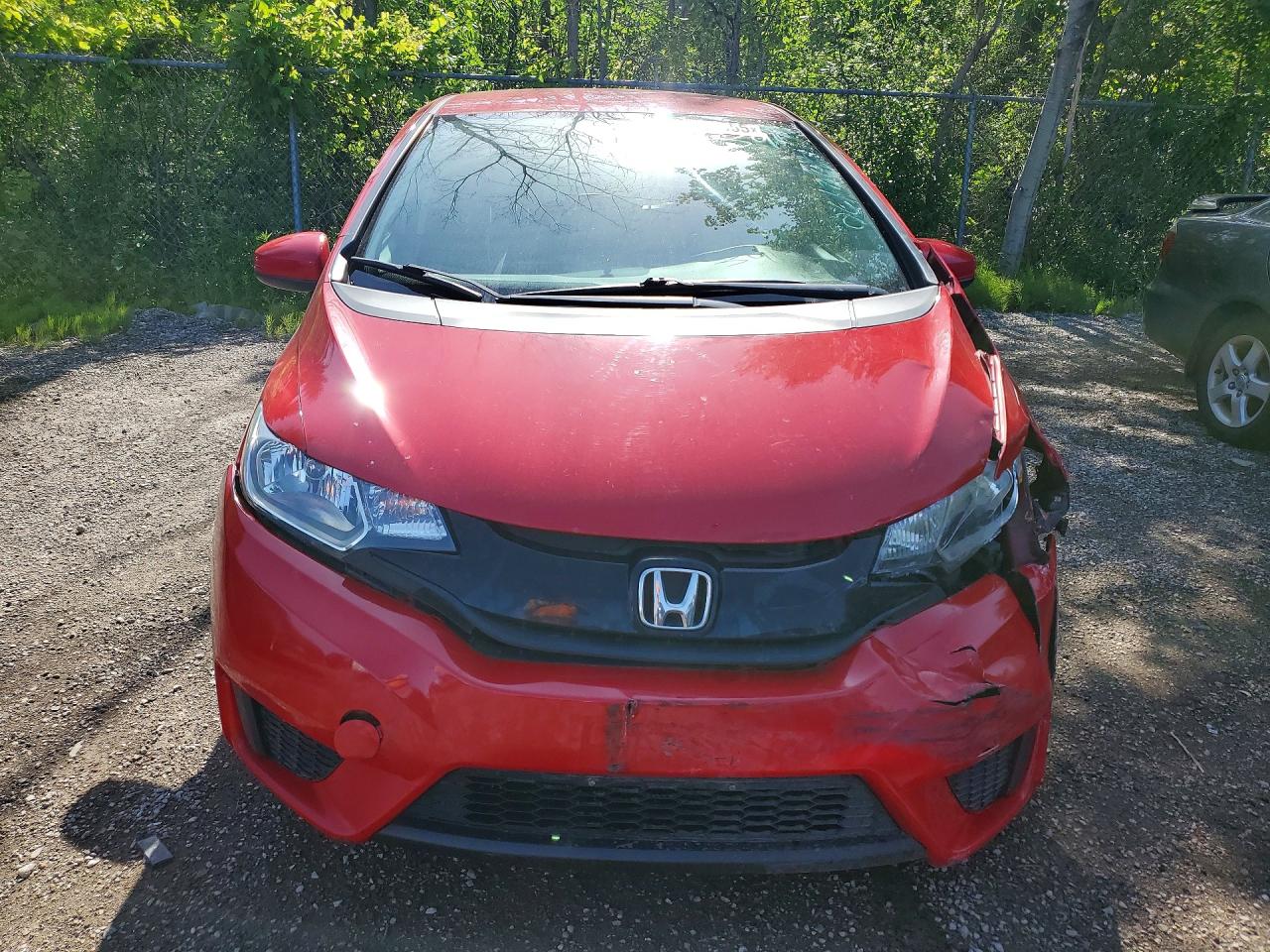 2015 Honda Fit Lx Red vin: 3HGGK5H53FM112126