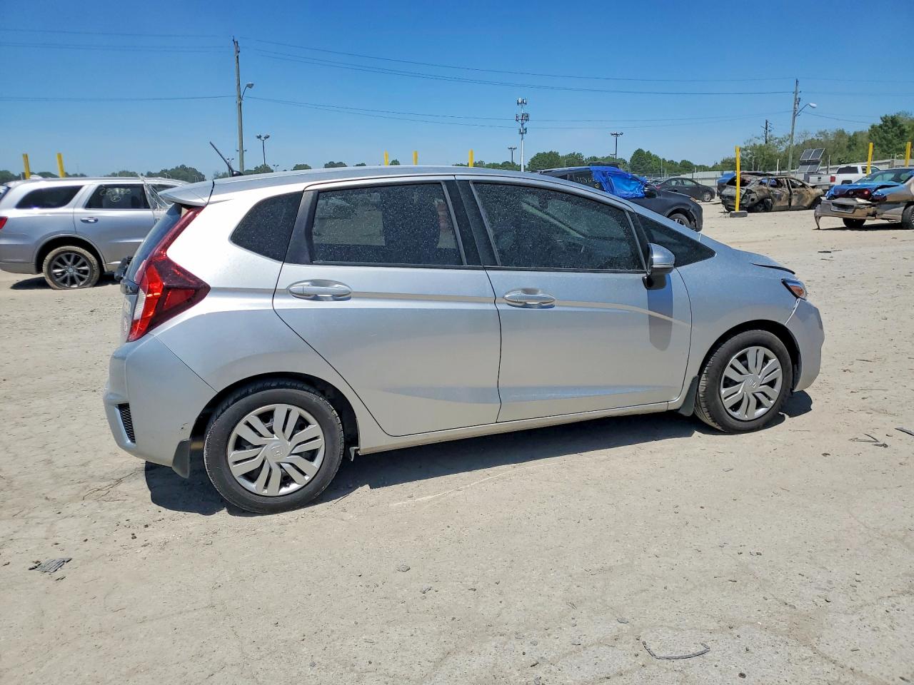 2015 Honda Fit Lx Silver vin: 3HGGK5H53FM764678
