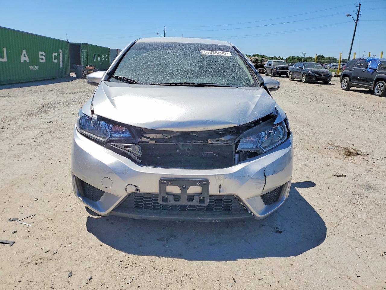 2015 Honda Fit Lx Silver vin: 3HGGK5H53FM764678