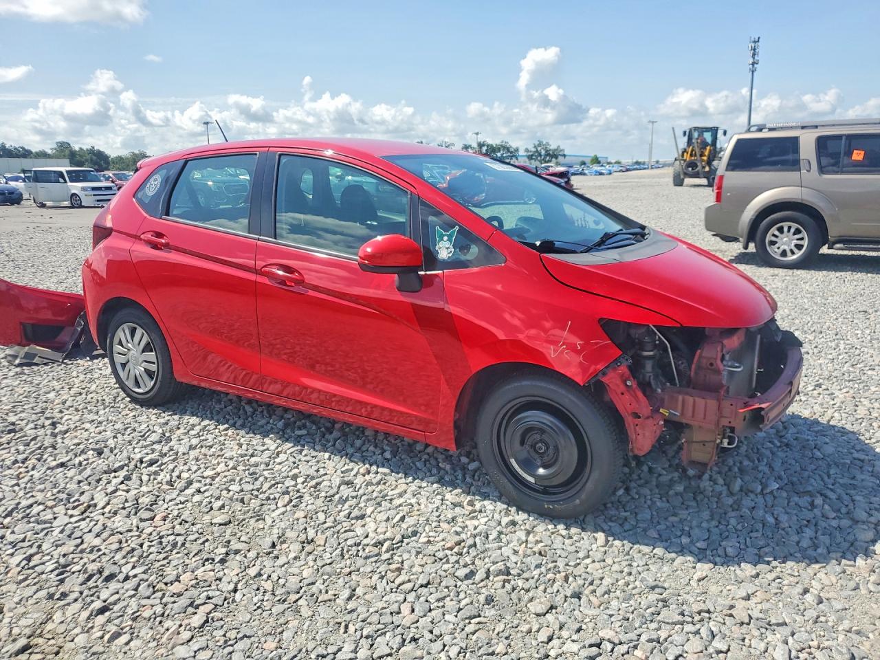 2015 Honda Fit Lx Red vin: 3HGGK5H53FM787751
