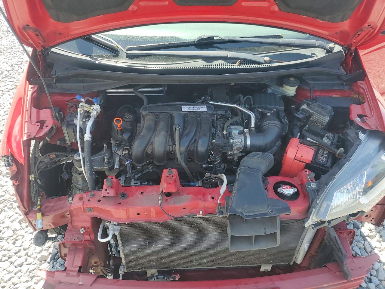 2015 Honda Fit Lx Red vin: 3HGGK5H53FM787751