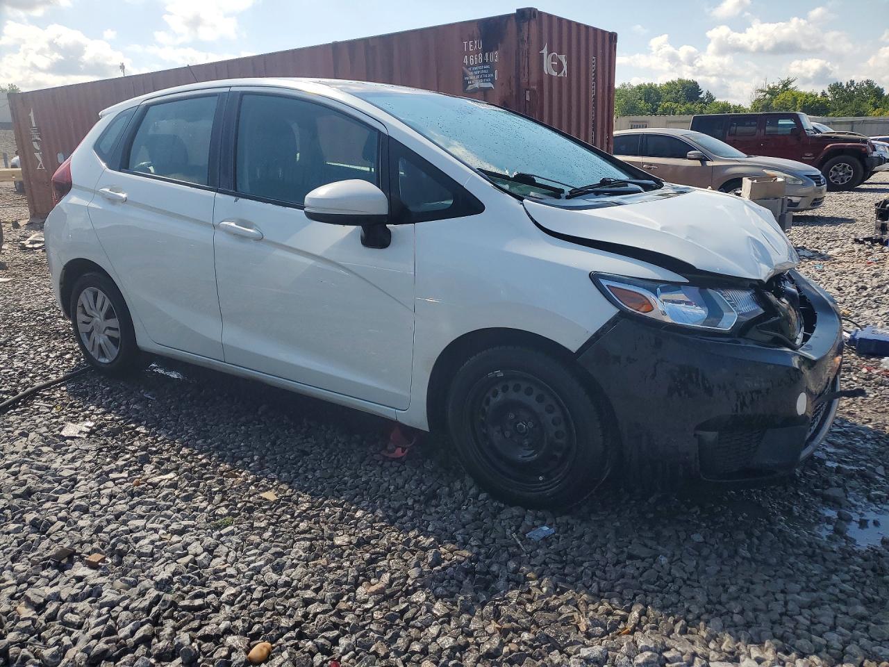 2015 Honda Fit Lx White vin: 3HGGK5H54FM721984