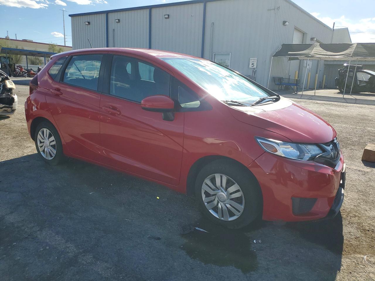 2015 Honda Fit Lx Red vin: 3HGGK5H54FM723668
