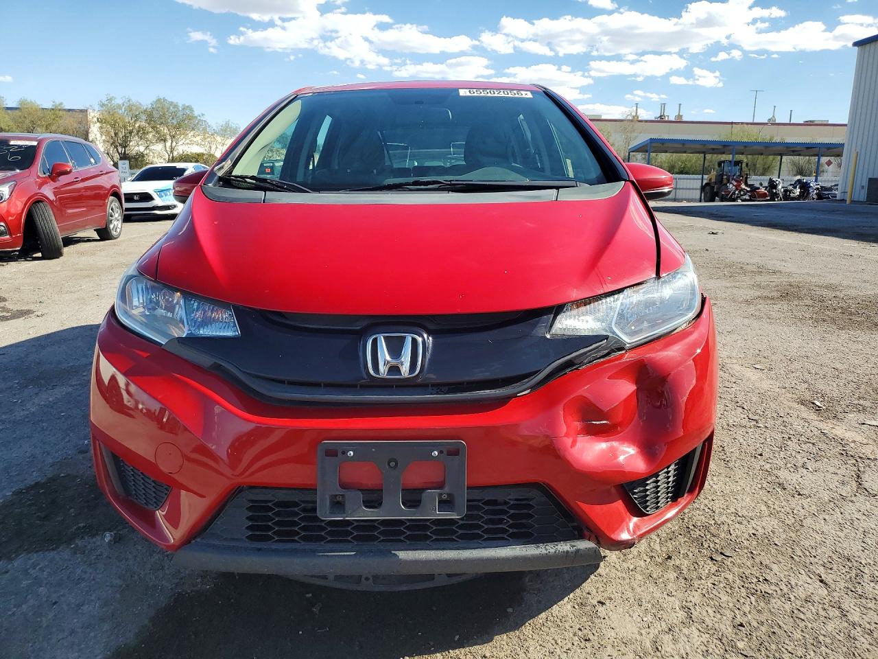 2015 Honda Fit Lx Red vin: 3HGGK5H54FM723668