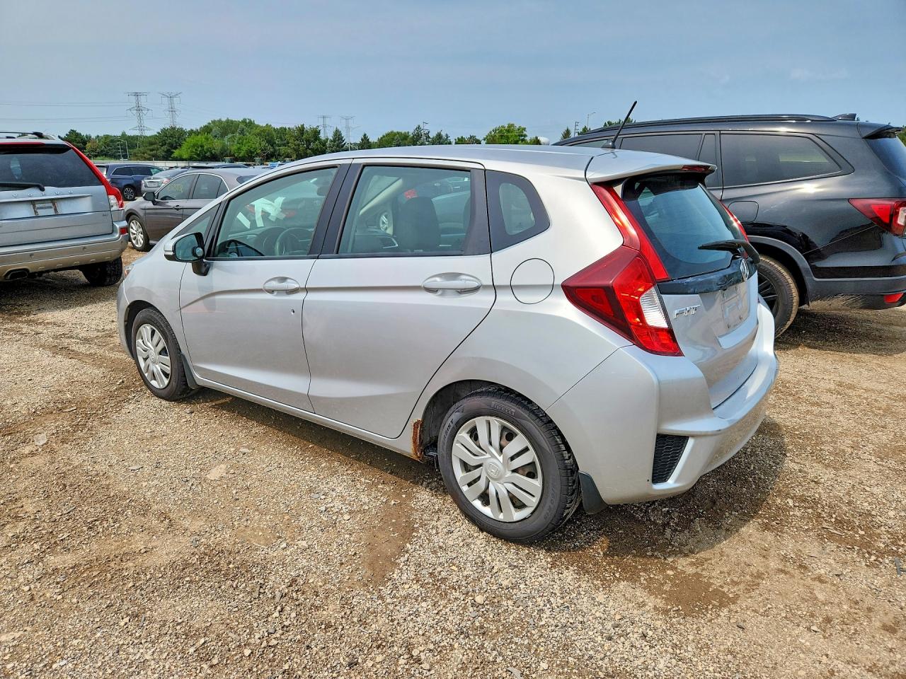 2015 Honda Fit Lx Silver vin: 3HGGK5H54FM738588