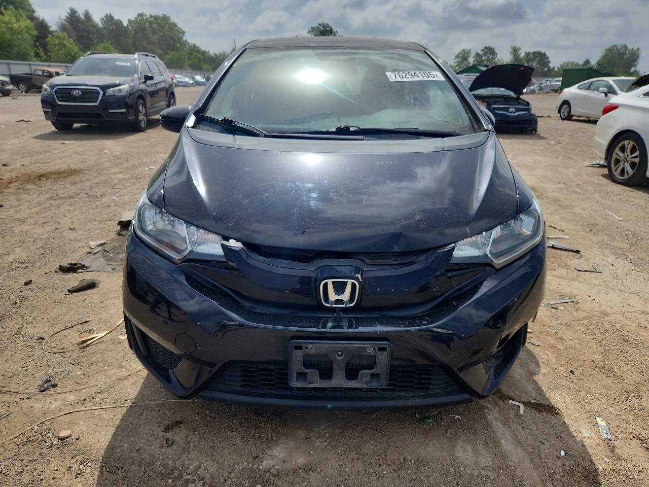 2015 Honda Fit Lx Black vin: 3HGGK5H54FM744021