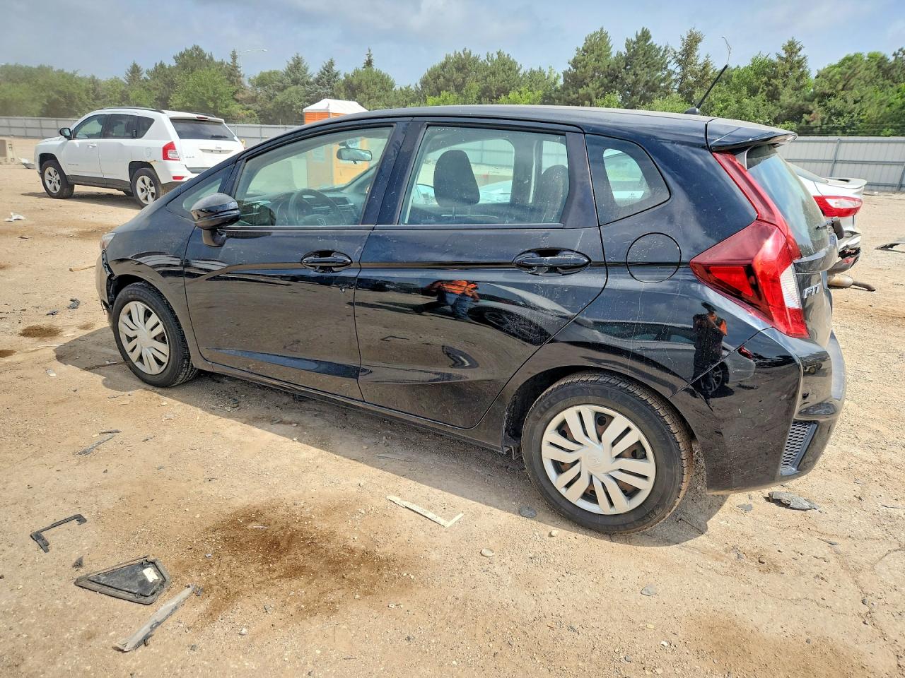 2015 Honda Fit Lx Black vin: 3HGGK5H54FM744021