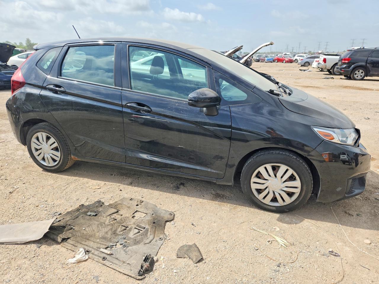 2015 Honda Fit Lx Black vin: 3HGGK5H54FM744021