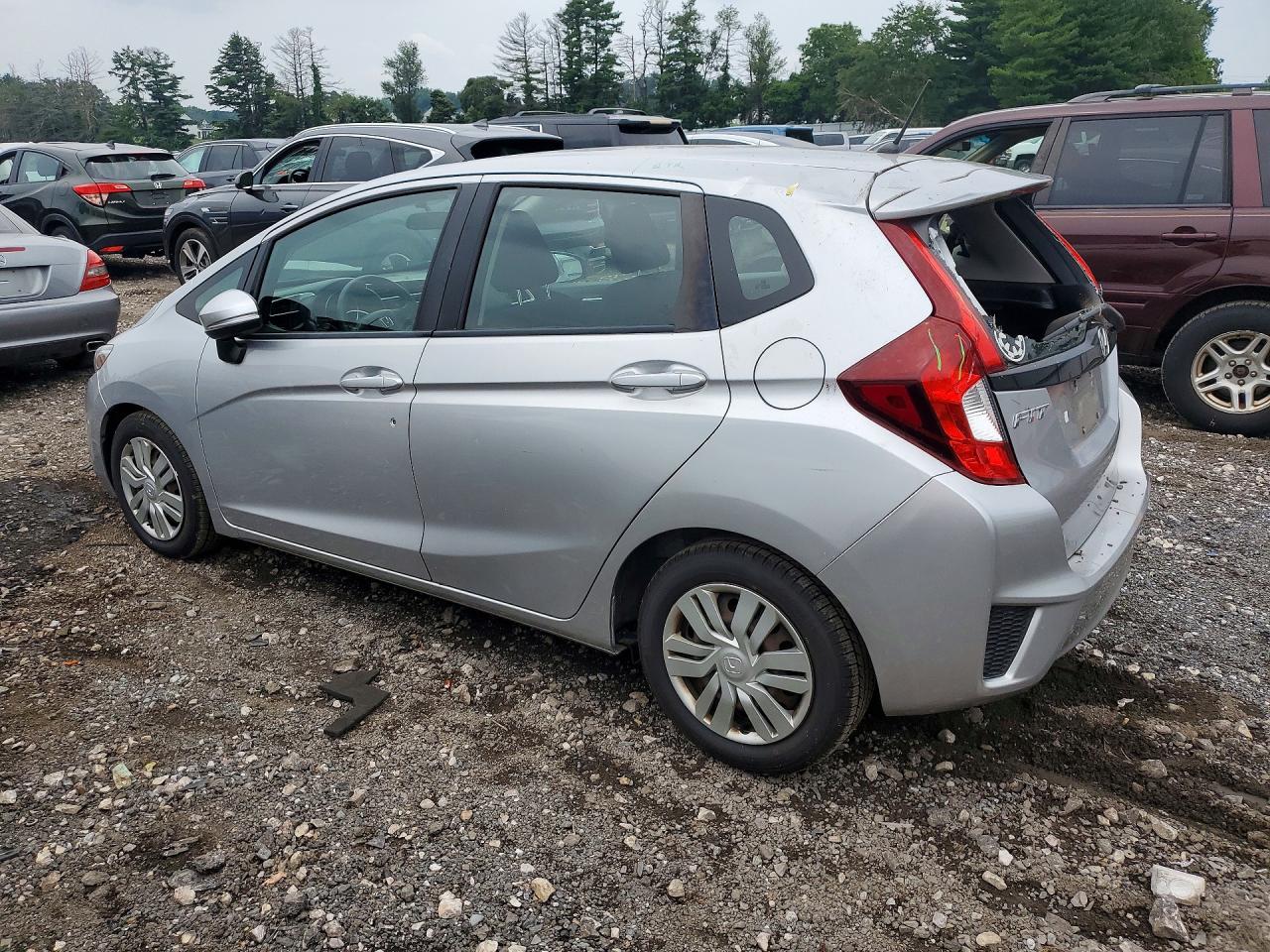 2015 Honda Fit Lx Silver vin: 3HGGK5H54FM784325