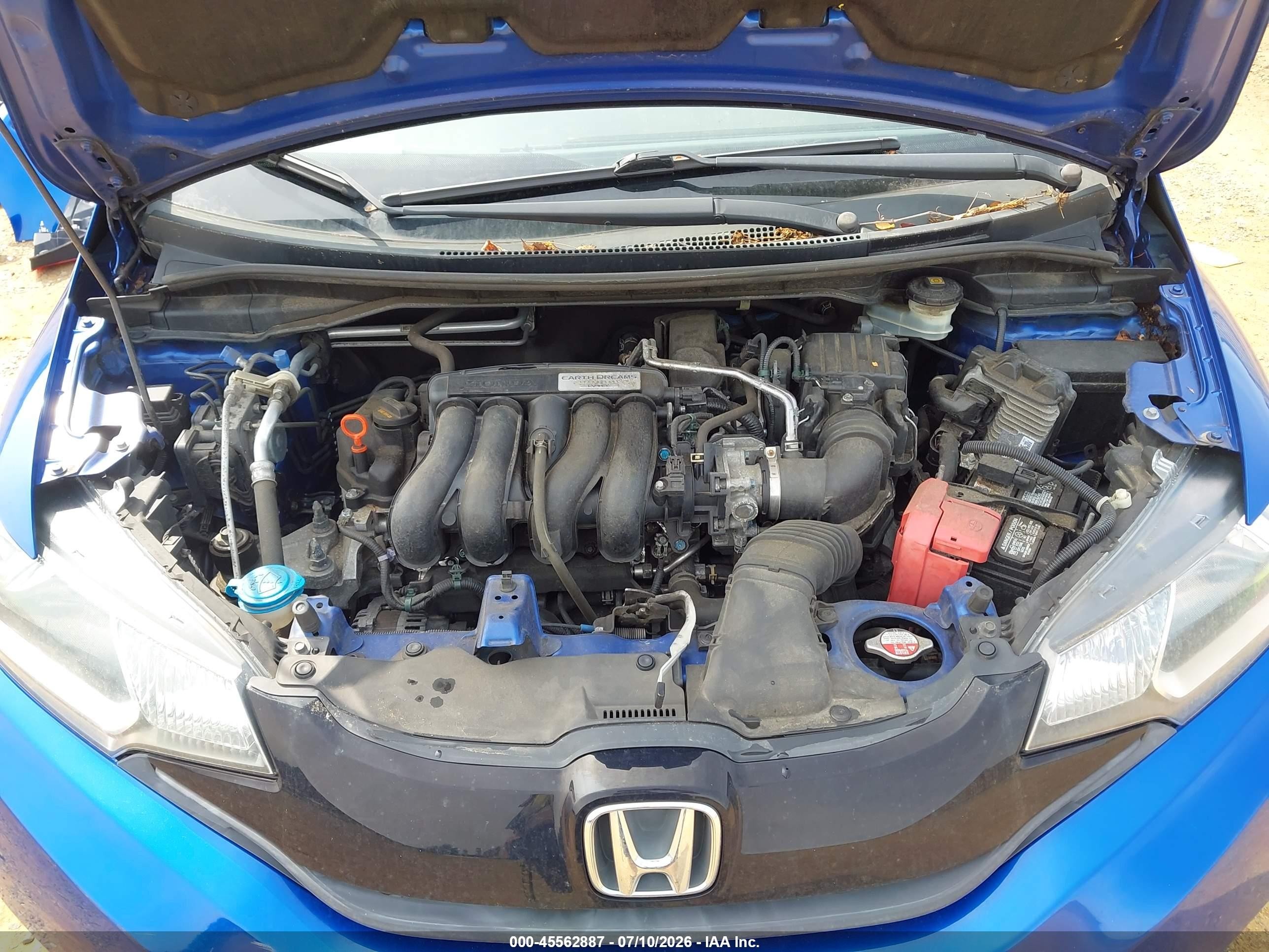 2015 Honda Fit Lx Синий vin: 3HGGK5H55FM735389