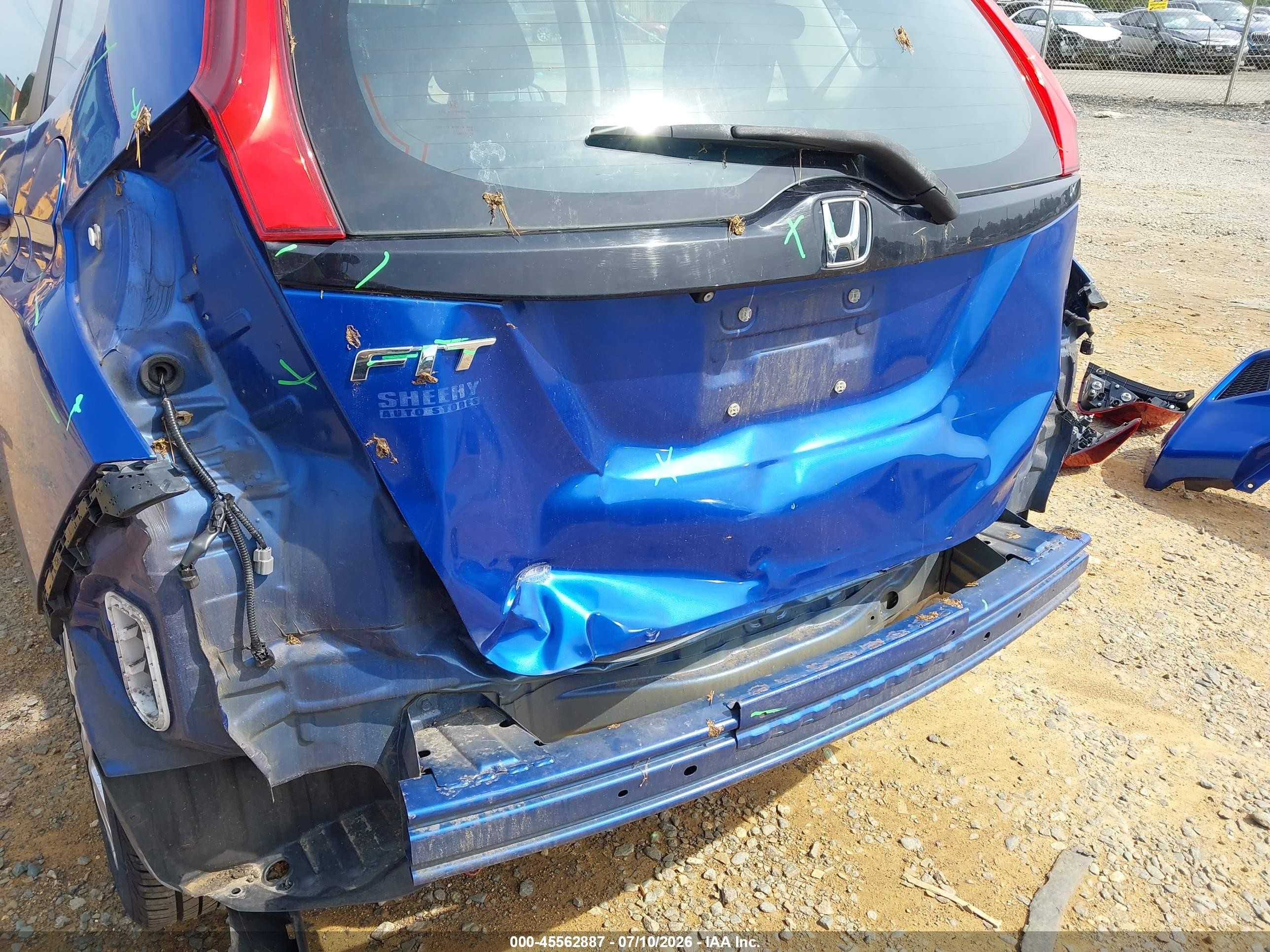 2015 Honda Fit Lx Синий vin: 3HGGK5H55FM735389