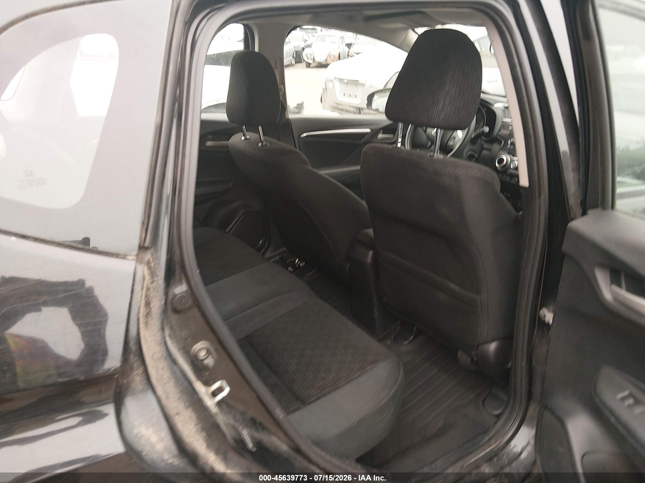 2015 Honda Fit Lx Black vin: 3HGGK5H55FM736980