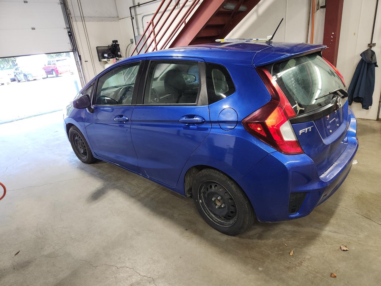 2015 Honda Fit Lx Blue vin: 3HGGK5H55FM786696 Damage: Left Rear Door, Dent(S) W/ Paint Dmg, 3 To 4 Inches