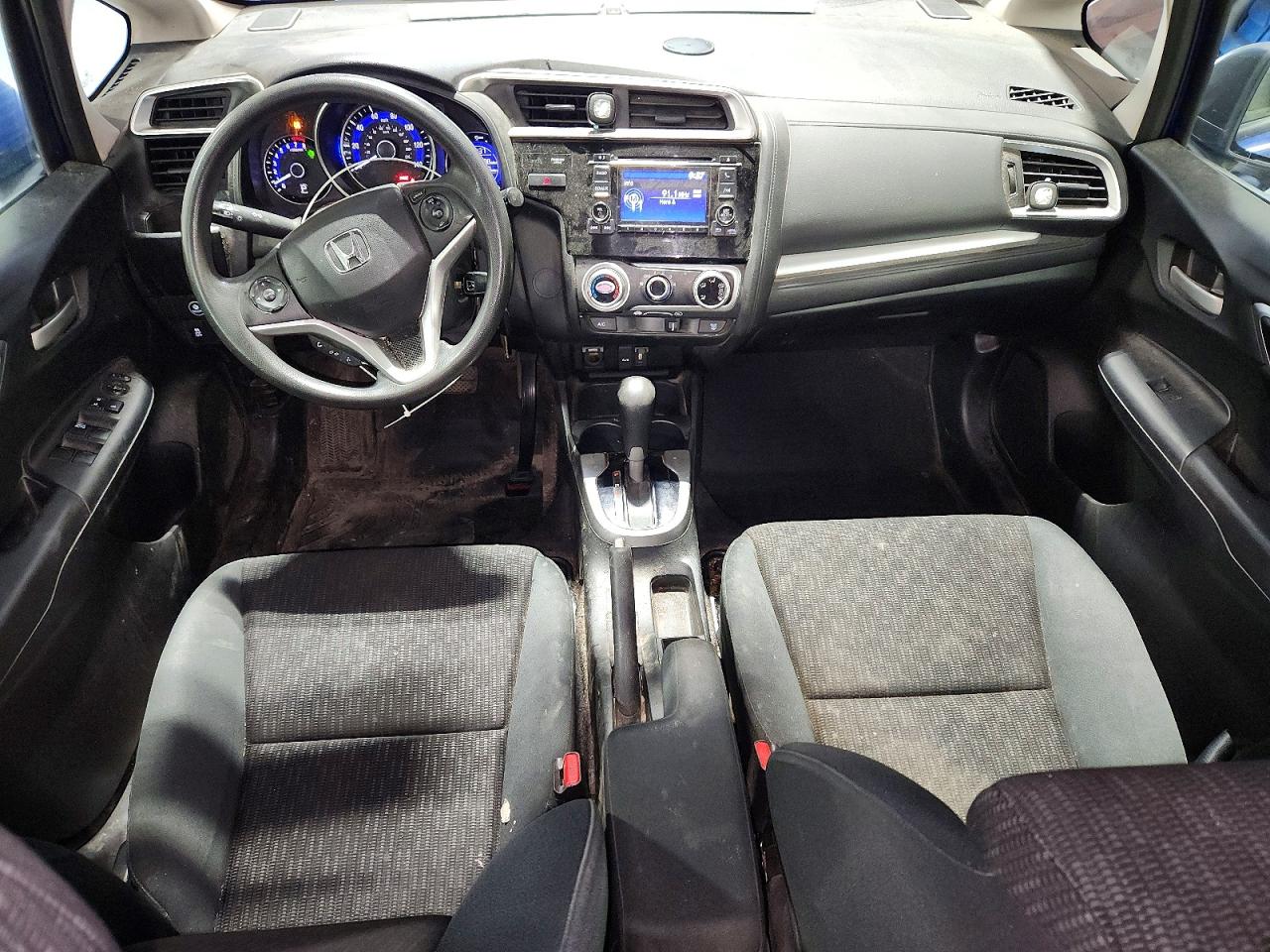 2015 Honda Fit Lx Blue vin: 3HGGK5H55FM786696