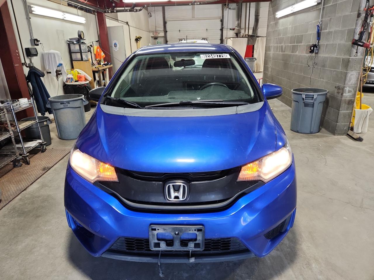 2015 Honda Fit Lx Blue vin: 3HGGK5H55FM786696 Damage: Hood, Severe Damage, Replacement Required