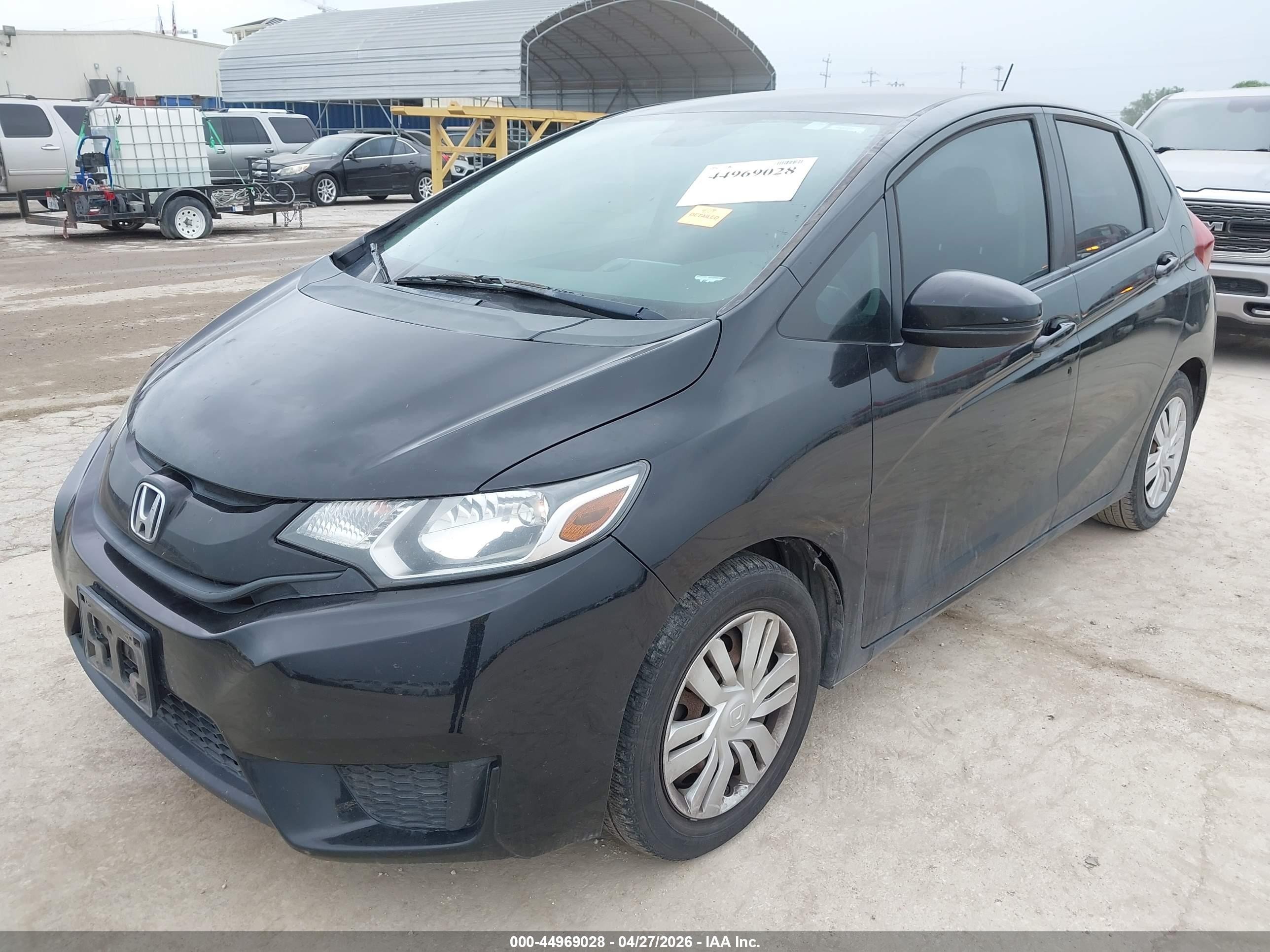 2017 Honda Fit Lx Black vin: 3HGGK5H55HM705375