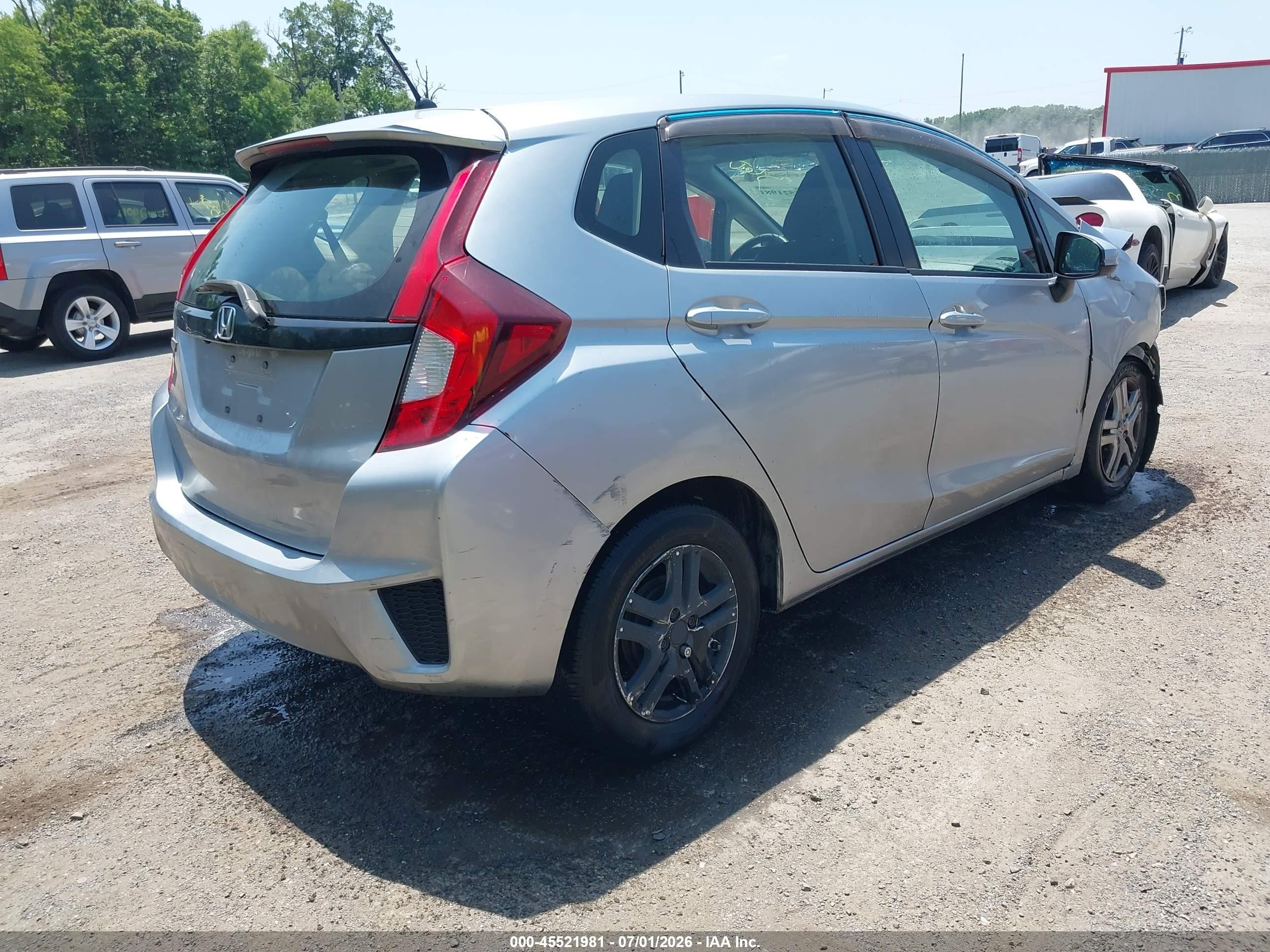 2017 Honda Fit Lx Silver vin: 3HGGK5H55HM710804