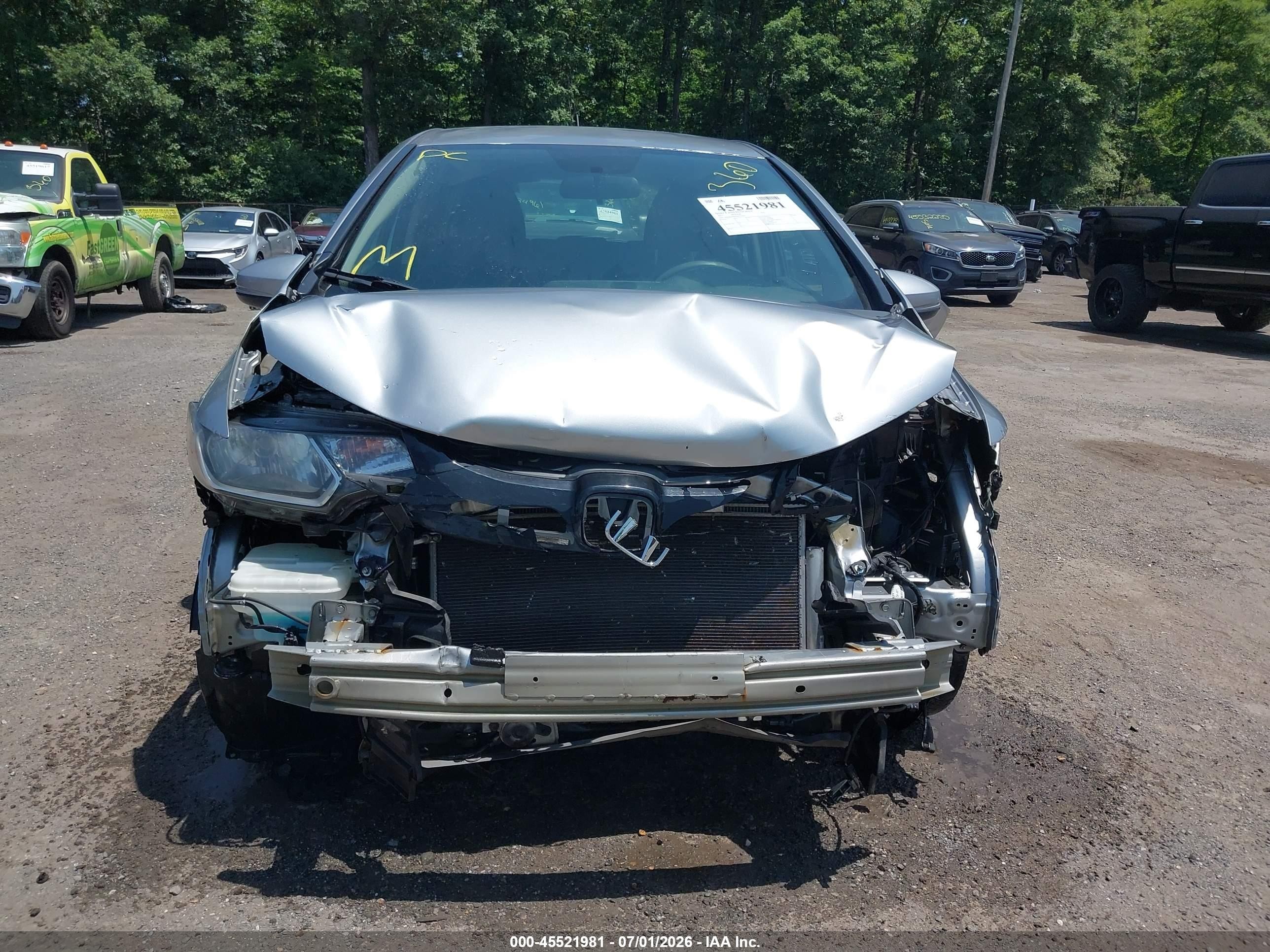 2017 Honda Fit Lx Silver vin: 3HGGK5H55HM710804