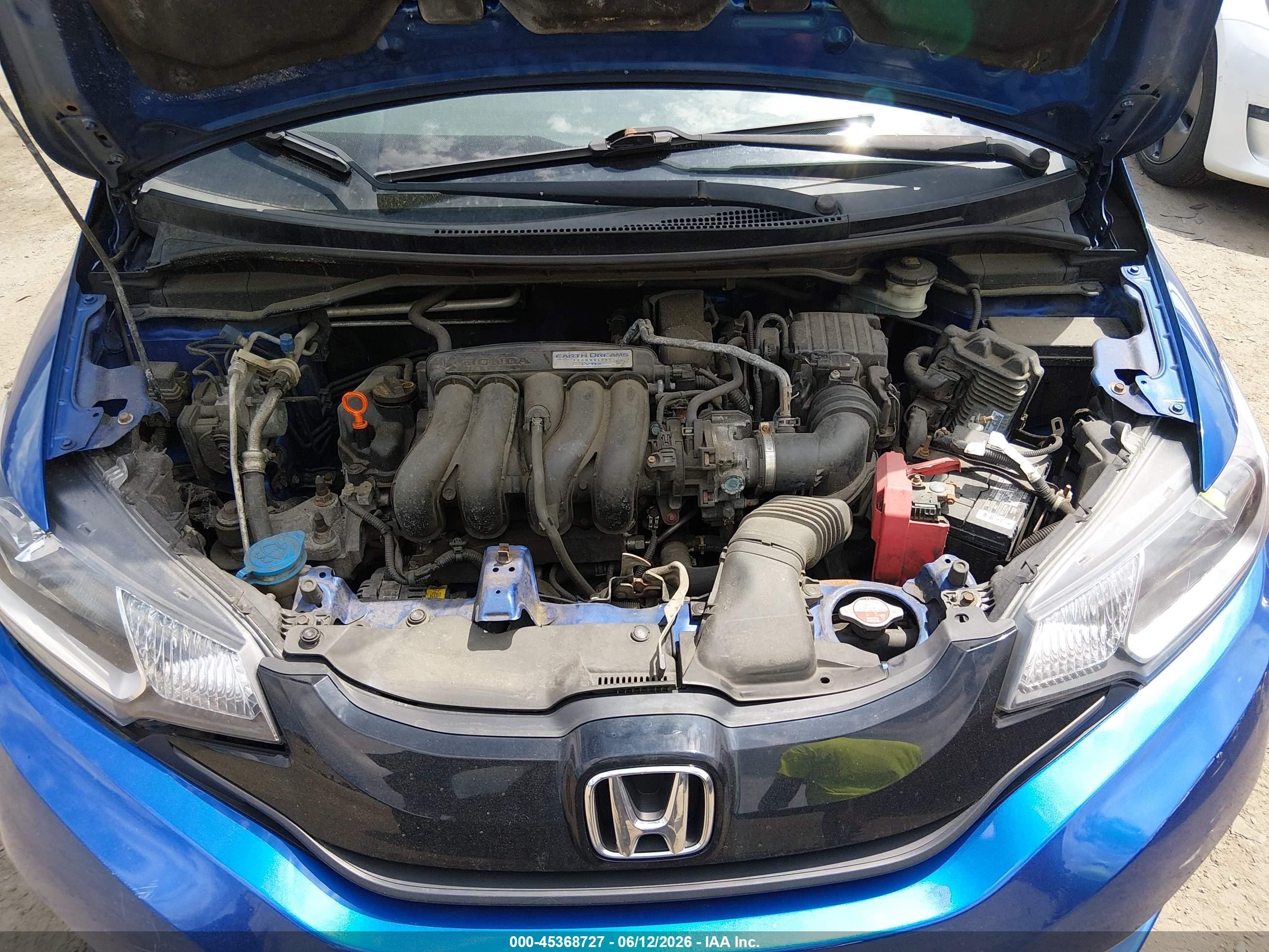 2015 Honda Fit Lx Blue vin: 3HGGK5H57FM719713